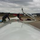 Portant l'avió cap a la pista
